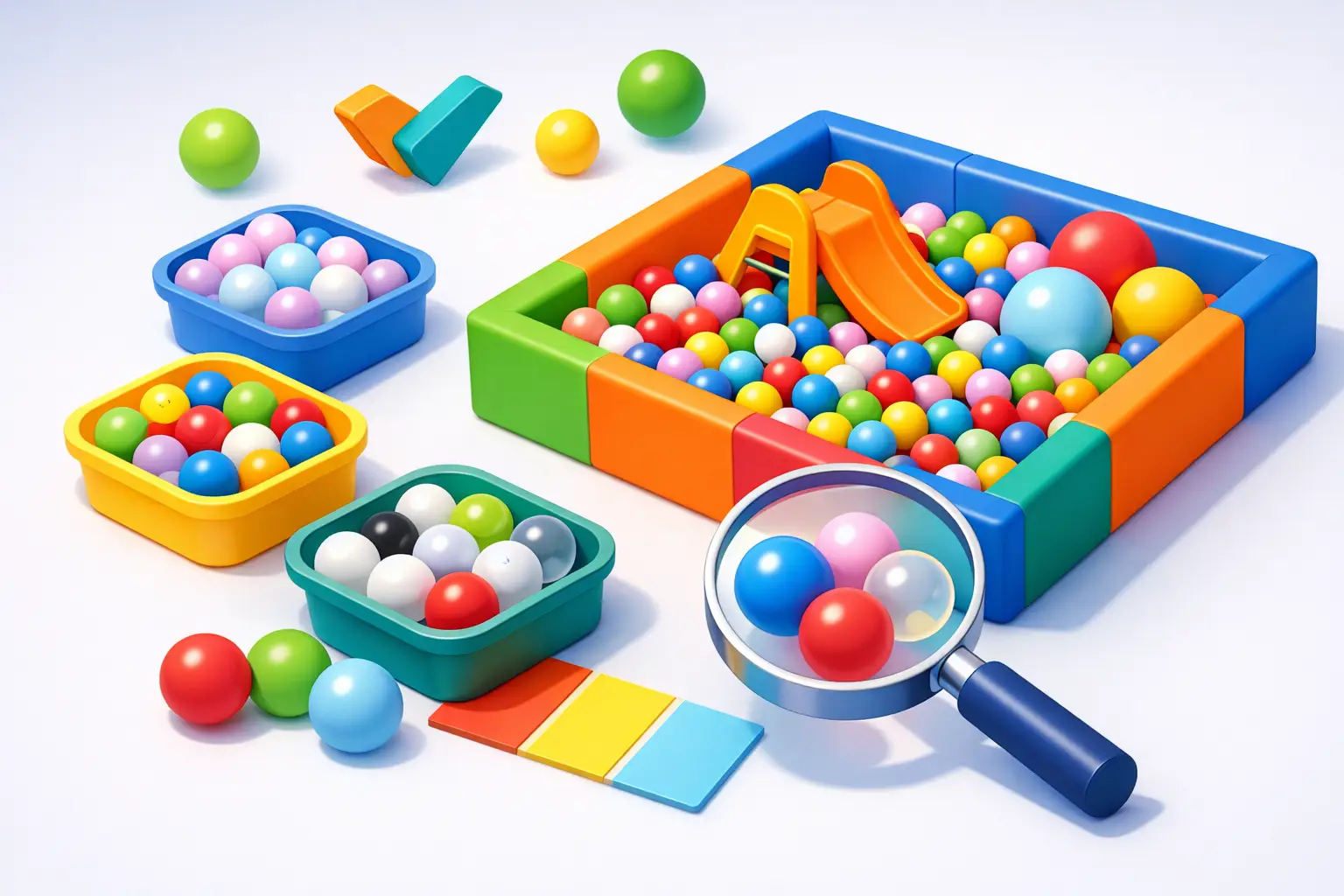 Como escolher bolinhas para piscina de bolinhas