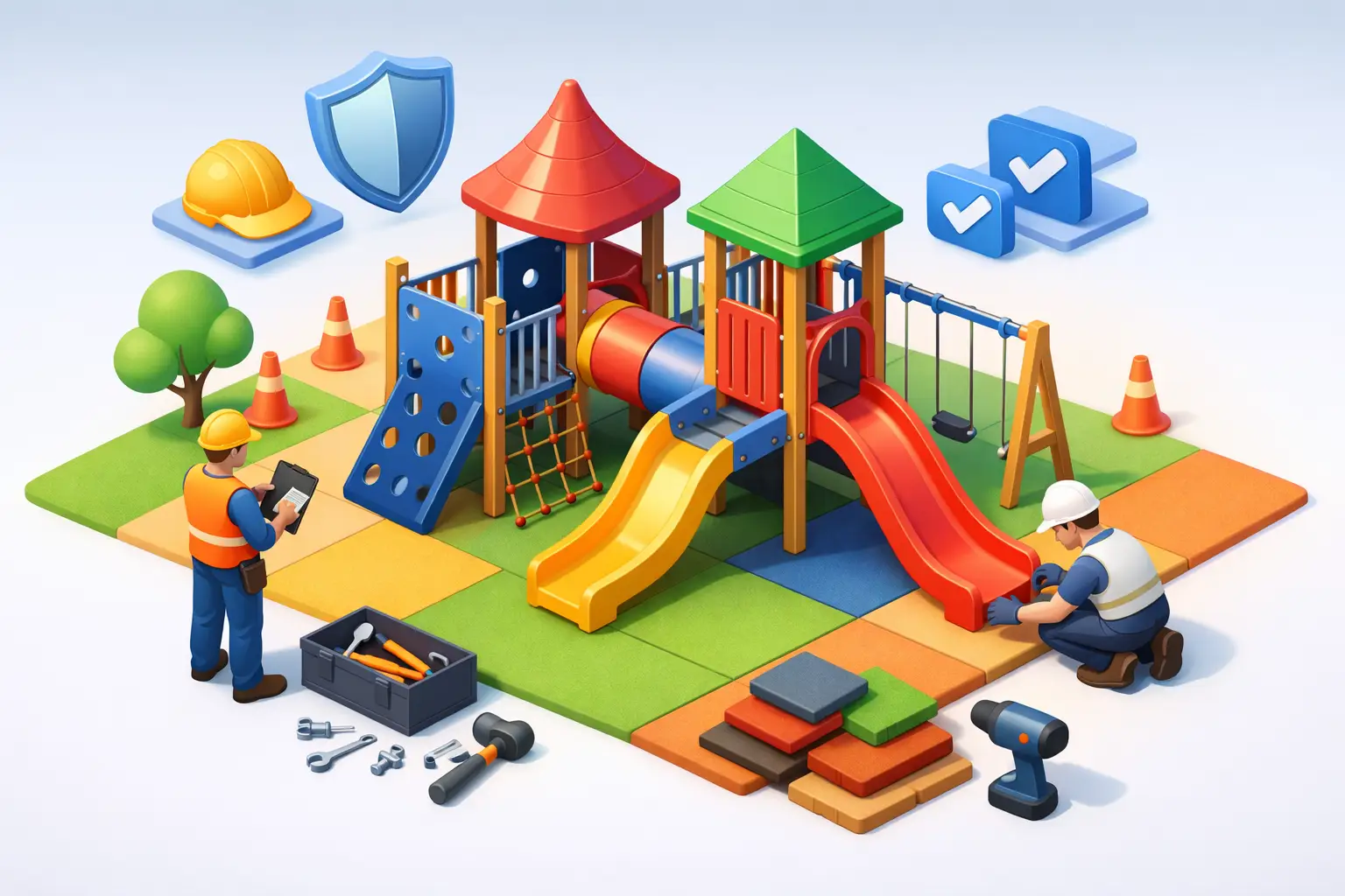 Como montar playground modular infantil com segurança